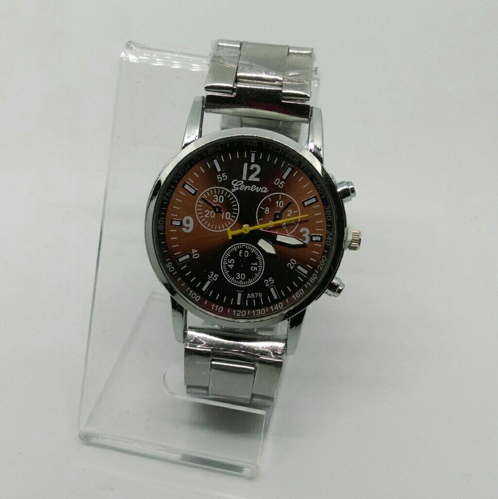 ● 2 / $15 ●  BNIP MEN'S STAINLESS STEEL WATCH - Picture 6 of 8